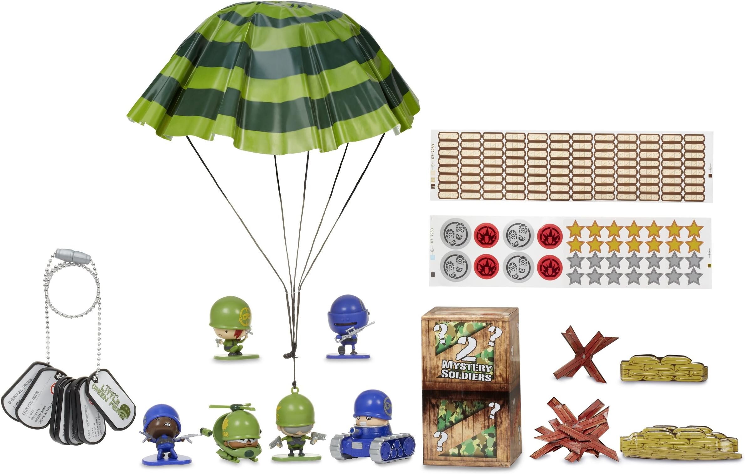 Little Green Men 8 Battle Pack Series 1 Style 4 Figures