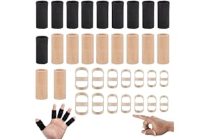 20PCS Finger Splints for Arthritis Kit, Elastic Finger Compression Sleeves Thumb Splint Support, Breathable Pain Relief Prote