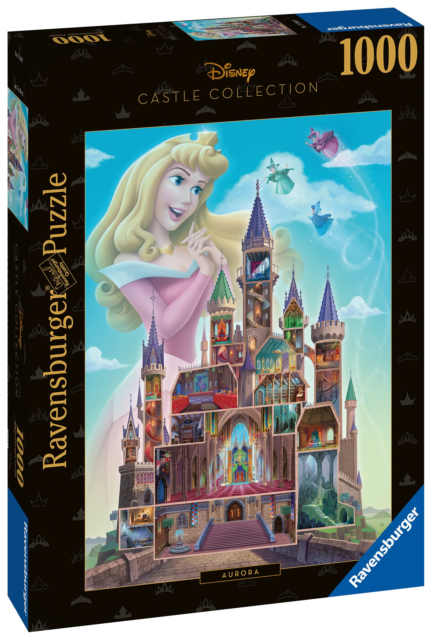Ravensburger Disney Castles Aurora 1000 Piece Jigsaw Puzzles for Adults and Kids Age 12 Years Up