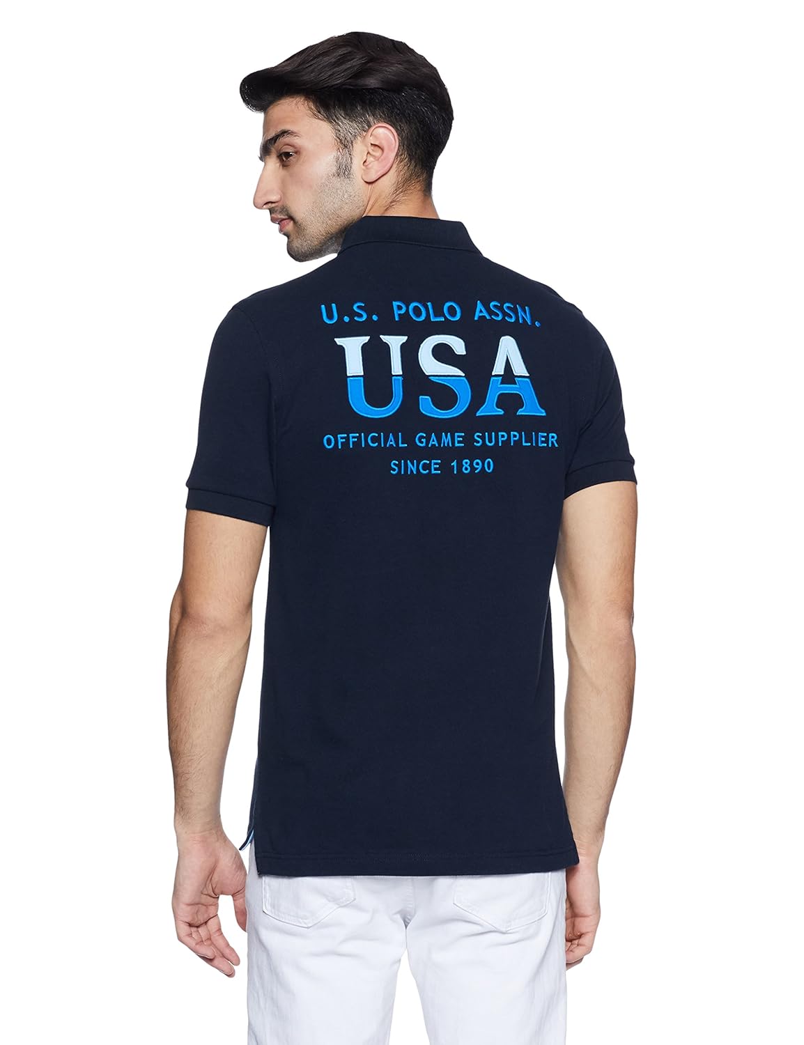 us polo association men's solid regular fit polo