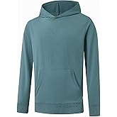 M MAELREG Mens Hoodies Pullover Performance Heather Kangaroo Pocket Thin Hooded Sweatshirt Athletic Golf Hoodies for Men