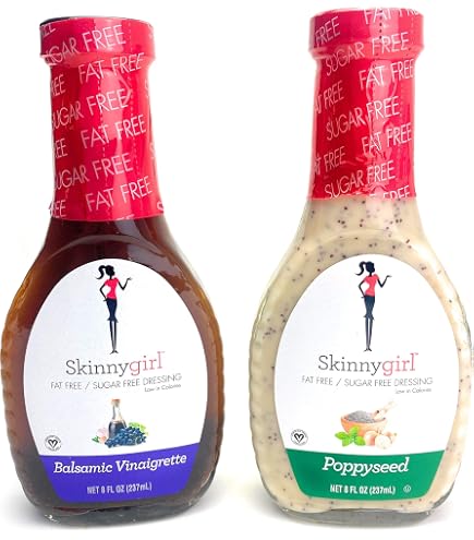 Amazon.com : Skinnygirl Low Carb, Fat Free, Sugar Free, Salad Dressing Bundle: Variety Pack (4) 8oz Bottles, One Balsamic Vinaigrette, One Poppyseed, One Honey Dijon and One Raspberry Vinaigrette : Grocery & Amazon.com : Skinnygirl Low Carb, Fat Free, Sugar Free, Salad Dressing Bundle: Variety Pack (4) 8oz Bottles, One Balsamic Vinaigrette, One Poppyseed, One Honey Dijon and One Raspberry Vinaigrette : Grocery &