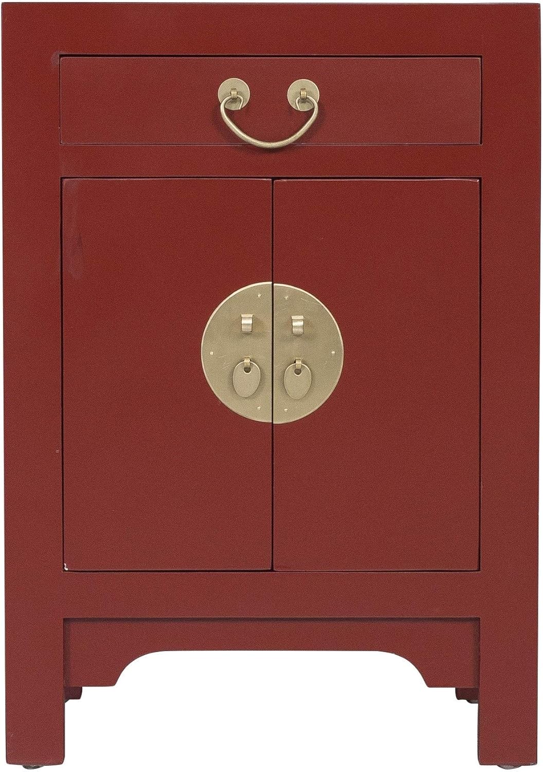 Fine Asianliving Chinese Bedside Table Oriental Bedside Stand Nightstand Night Table Small Cabinet Small Nightstand Asian Style Bedroom Chinese Furniture Oriental Xhl 07dred Amazon Co Uk Kitchen Home