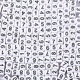 1000Pcs Square White Acrylic Number Beads Cube Number Beads 0-9 for Jewelry Making DIY Necklaces Key Chains Bracelets (6x6mm)