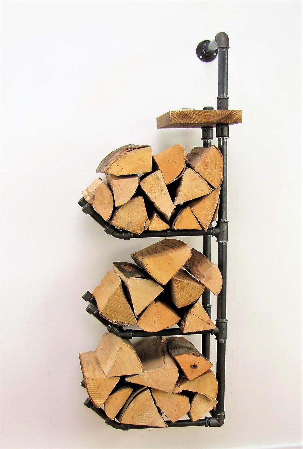 retro-pipes Kaminholzregal, Brennholzregal, Kaminholzhalter