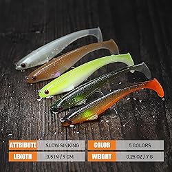 TRUSCEND Power Soft Fishing Lures Pre-Rigged BKK