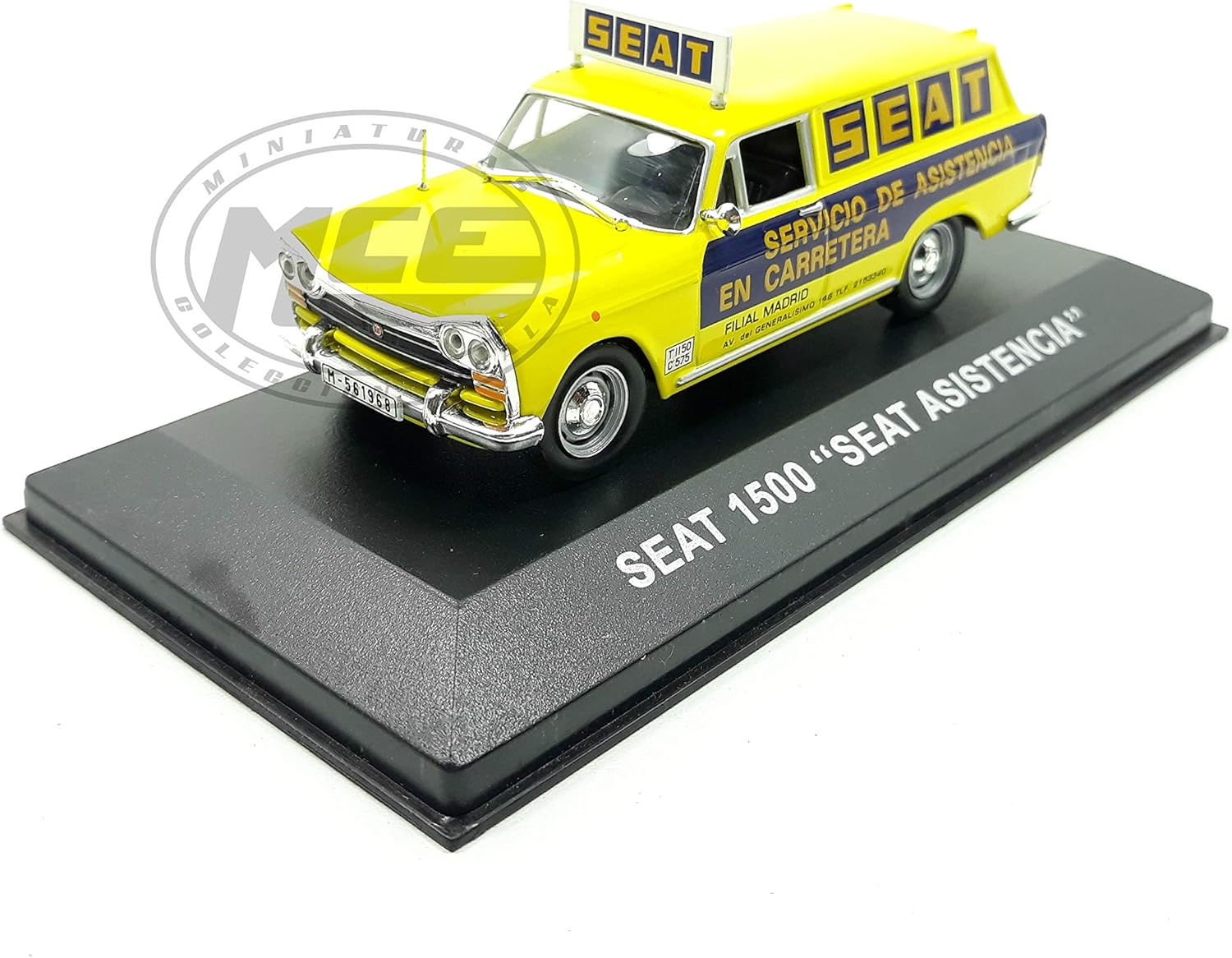 Desconocido 1/43 Furgoneta FURGON Seat 1500 Seat Asistencia ...