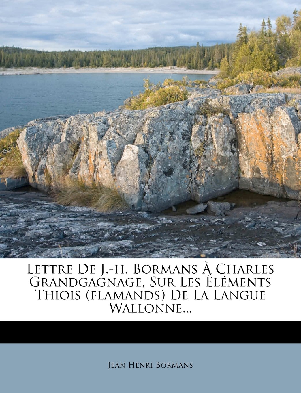 Lettre De J H Bormans A Charles Grandgagnage Sur Les Elements Thiois Flamands De La Langue Wallonne French Edition Bormans Jean Henri Amazon Com Books