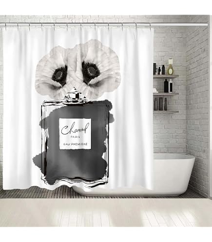 ZZYSKS Duschvorhang Set Hello Gorgeous - 180x180cm Girly Design Mit Haken