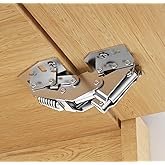 Chibery 4 Pack 90° RV Cabinet Hinges, Heavy Duty Surface Mount Soft Close Accessories, Face Frame & Frameless, Self Closing, 