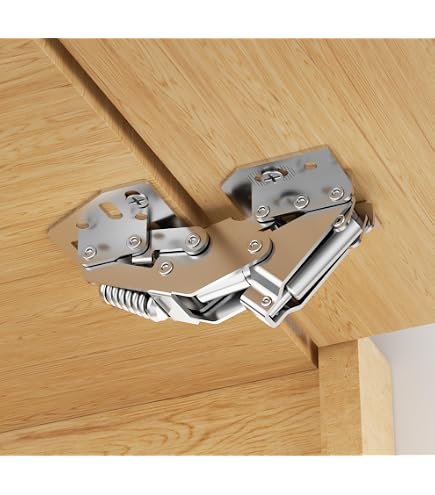SUGATSUNE GHC-34/8B Half Glass Door Hinges – Pair (2) – Black Stainless Steel