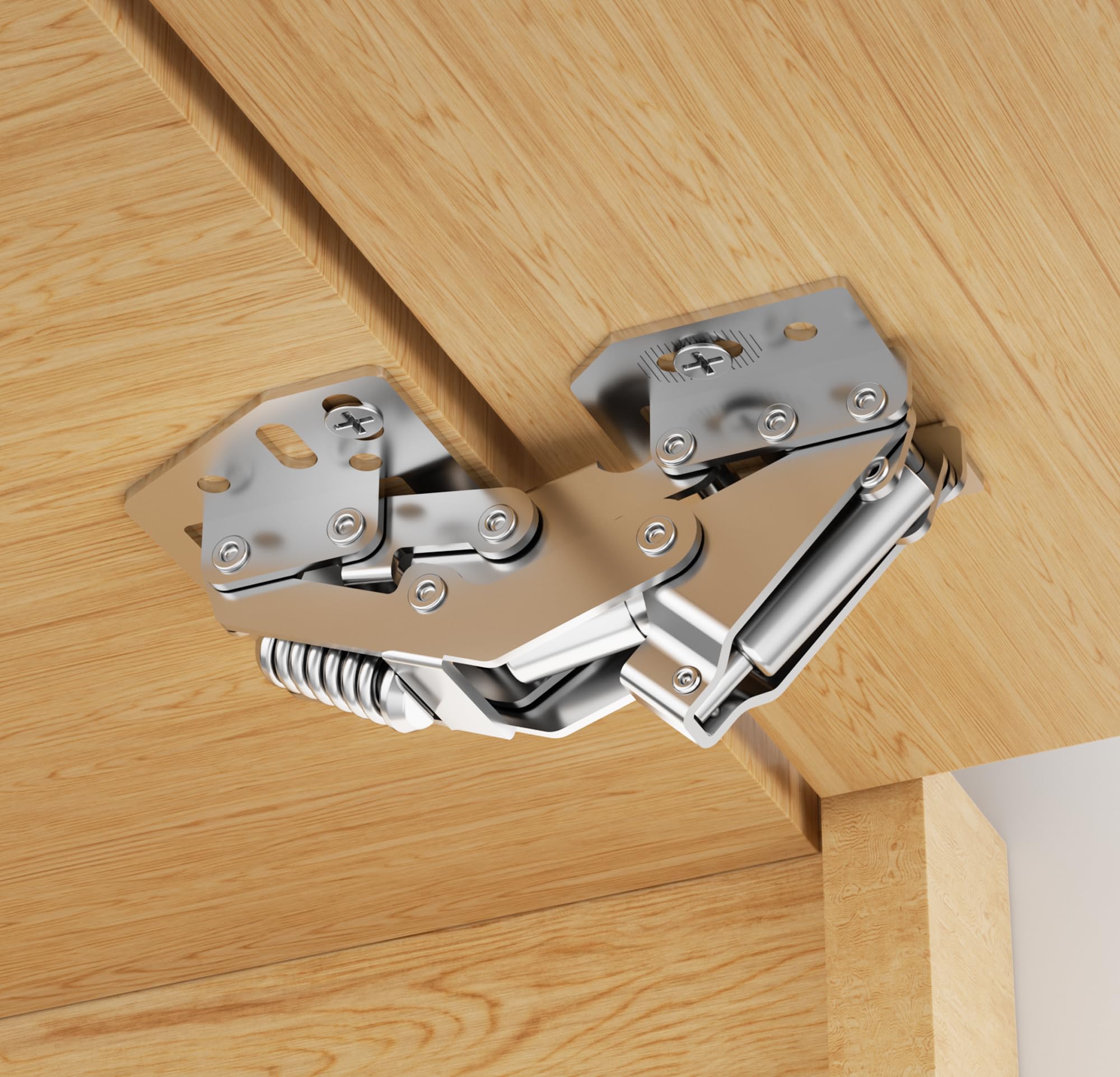 Photo 1 of Chibery 2 Pack 90° RV Cabinet Hinges, Heavy Duty Surface Mount Soft Close Accessories, Face Frame & Frameless, Self Closing, No Pre-Drilled Cup Hole for Cabinets, Camper Van, Trailer, Vehicle-Mounted