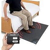 Smart Caregiver Floor Mat Alarm and Pager System - Includes Wireless Pager That Alerts When Someone Steps on The Durable 24in