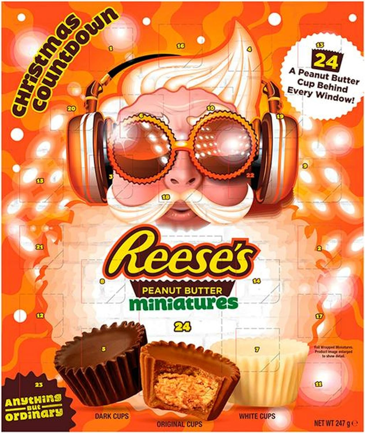 Advent Calendars - Reese's Peanut Butter Cups Miniatures Christmas Advent Calendar 247g