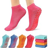Jspupifip Pilates Socks for Women Non Slip Yoga Socks with Grips for Yoga Pilates Ballet Barre Athletic