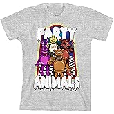 Five Nights at Freddy's Party Animals Boy's Charcoal Heather T-Shirt