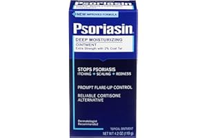 Psoriasin Deep Moisturizing Ointment - 2% Coal Tar - Stops Psoriasis Itching, Scaling, Redness - 4.2 oz