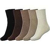 BomKinta Boot Socks for Women Winter Solid Thick Warm Socks Cozy Crew Socks Christmas Gift