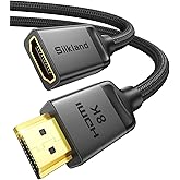 Silkland 8K HDMI Extension Cable 3.3FT/1M HDMI Extender 2.1, 8K@60hz 4K@120hz HDMI Male to Female Adapter,Ultra High Speed 48