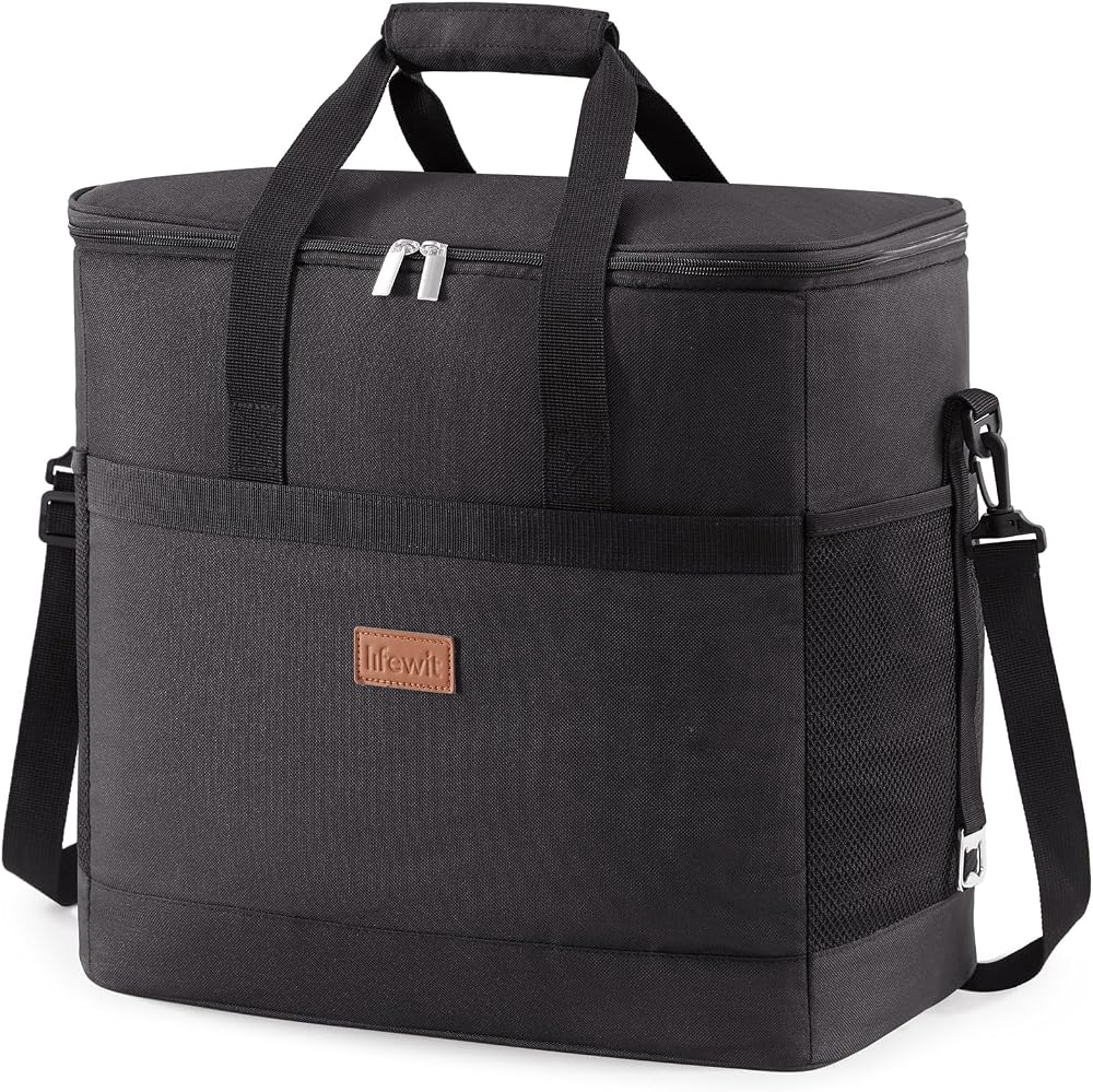 Lifewit Cooler Bag 60 Cans Insulated Large Foldable Soft Cooler Black