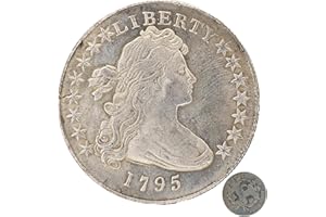 Rare Collectible Antique Historical Coin Exquisite Cameo Design Old Silver Dollar Souvenir Reproduction Artwork Uncirculated Morgan Collection Silver Dollar1795（1PCS）