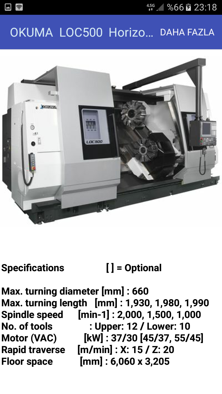 OKUMA CNC Horizontal Lathes