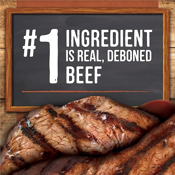 MERRICK BBQ SLOW COOKED BEEF, TEXAS STYLE GLAZED JERKY STRIPS DRY DOG TREATS, 10 OZ.
