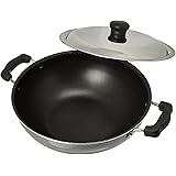Prestige Manttra Omega Select Plus 200 Deep fry pan, Kadai, Indian kadhai, Medium, Black
