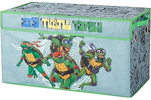 IDEA NUOVA Teenage Mutant Ninja Turtles Collapsible Storage Trunk, Durable with Soft Lid, 28.5"x14.5"x16"