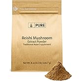 PURE ORIGINAL INGREDIENTS Reishi Mushroom (8oz) Lingzhi, Traditional Supplement, Non-GMO, Lab-Verified