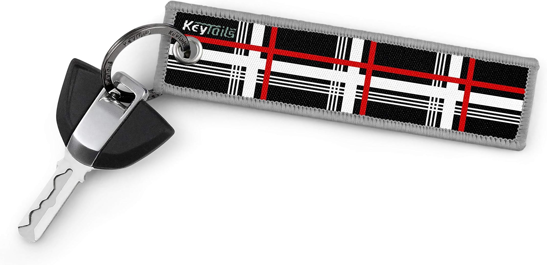 KEYTAILS Keychains, Premium Quality Key Tag for VW Volkswagen GTI V-Dub Plaid [V-Dub Plaid]