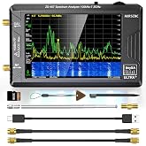 AURSINC Tinysa Ultra+ ZS407 7.3GHz Spectrum Analyzer, HW V0.5.4 100kHz-7.3GHz 4 Inch Tinysa Handheld Frequency Analyzer, 2-in-1 RF Signal Generator 100kHz to 900MHz MF/HF/VHF UHF, with 32GB Card