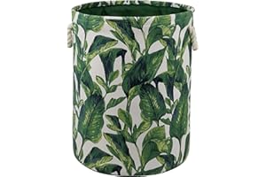 KUNRO Large Sized Round Storage Basket Organizer Bin Laundry Hamper for Nursery Clothes Toys