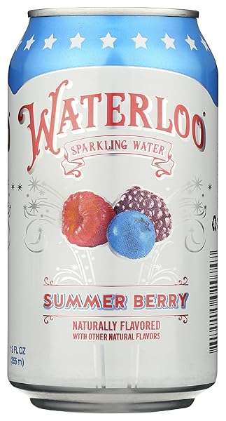 WATERLOO SPARKLING WATER WATERLOO MIXED BERRY SPARKLING WATER,...