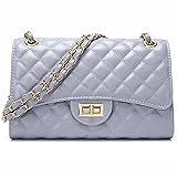 DIUY Quilted Leather Crossbody Bags for Women