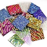 3 Bags /84g COE90 Dichroic Glass Scrap Assorted Fusible Glass Fusing Microwave kiln Glass for Jewelry Making Supplies
