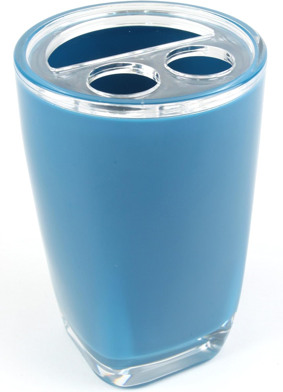 Acrylic Toothbrush Holder, Plastic Bathroom Toothbrush Cup, Blue