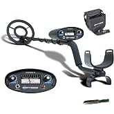 Bounty Hunter Tracker IV Metal Detector for Adults &amp; Kids &ndash; Gold &amp; Silver Finder with Waterproof 8" Coil, 3 Detection Modes, Easy to Use, Lightweight, Includes Digger &amp; Pouch &ndash; Made in USA