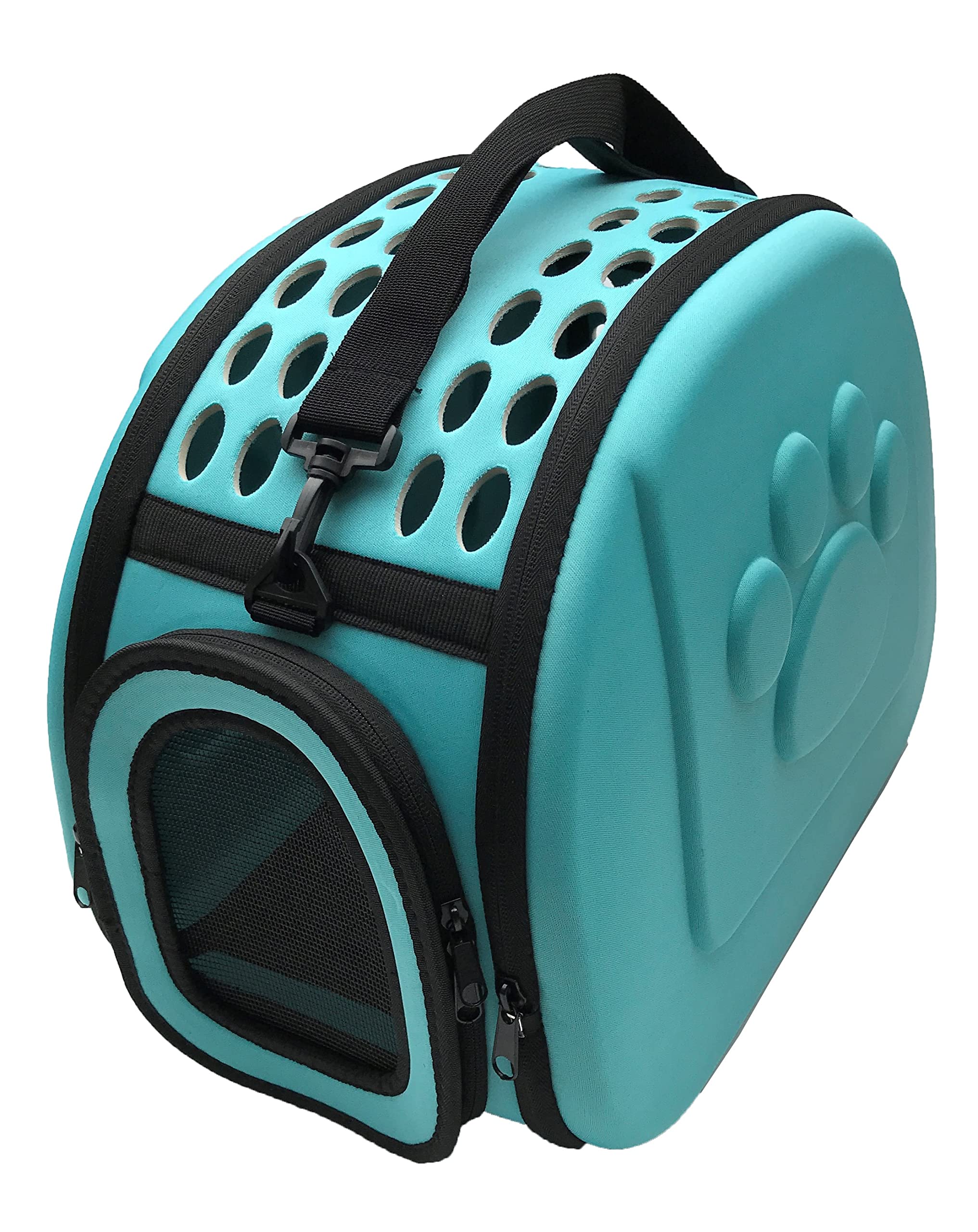 Kasamy ペットキャリーバッグ 折りたたみ ケース ショルダー 肩掛ベルト付 犬 猫 小動物用 (Mミント)商品画像