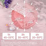 BOLEi 2L Hot Water Bottle with Faux Fur Cover Pink Leakproof Comfort view 6
