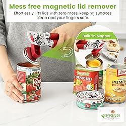 Spring Chef Stainless Steel Can Opener - Manual