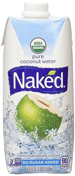 NAKED JUICE 100% PURE ORGANIC COCONUT WATER, 16.9...