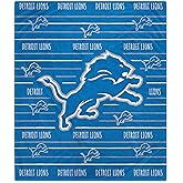 Pegasus Home Fashions Detroit Lions 60'' x 80'' Logo Stripe Flannel Fleece Blanket