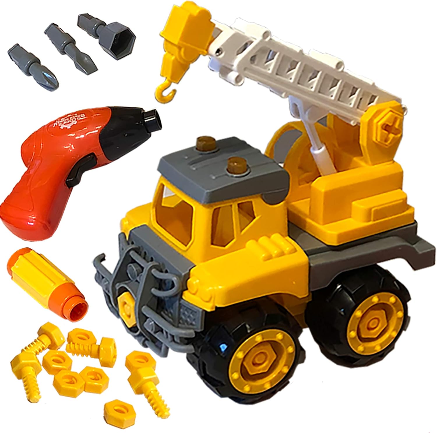 vroom take apart crane truck