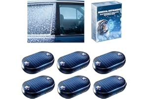 ROVIA 2026 New Electromagnetic Car Snow Removal Device, Anti-Freeze Solar Car Windshield De-Icer Frost Removal Instrument, Universal Portable Antifreeze Device (6PCs)