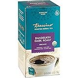 Teeccino Dandelion Root Tea - Dark Roast - Caffeine Free, Organic, Roasted Herbal Tea with Prebiotics, 3x More Herbs than Reg