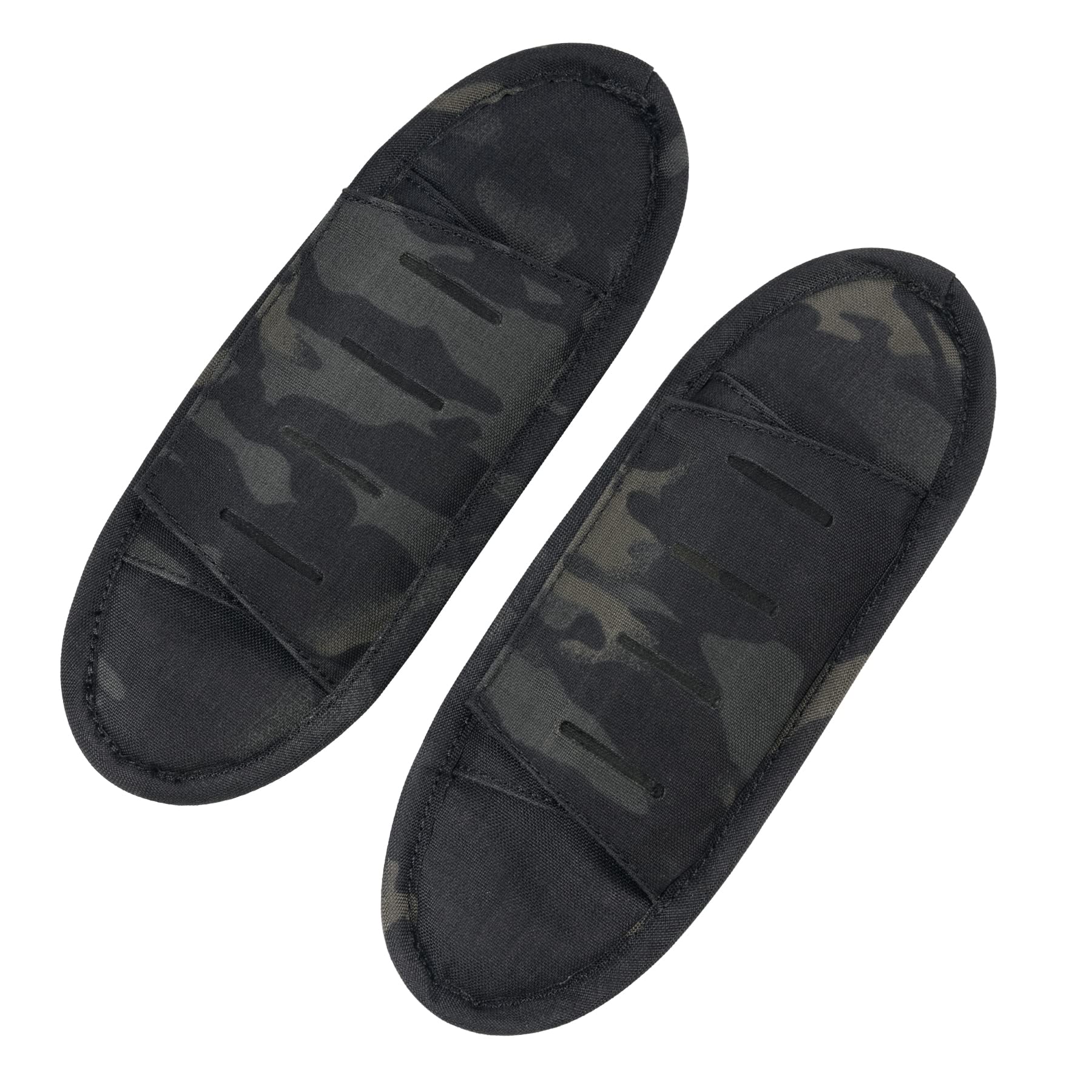 IDOGEAR Tactical Shoulder Pads for Vest Universal Removable Protection Pad for Backpack Shoulder Strap Outdoor Traveling Bags Breathable Decompression Soft Cushion Pads (Multi-camo Black)