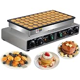 50PCS Mini Pancake Maker, 110V 1900W Commercial 1.8 In Mini Dutch Pancake Maker Machine, Nonstick,stainless steel, Commercial Dutch Poffertjes Grill for Home Kitchen &amp; Restaurant.