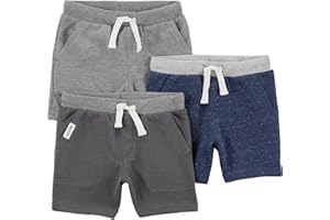 Simple Joys by Carter's Babies, Toddlers, and Boys' Knit Shorts, Pack of 3