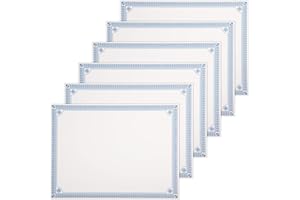 MATICAN Certificate Paper 8.5 x 11 Inches, 100-Pack Diploma Paper, Letter Size, Blank, Blue Borders